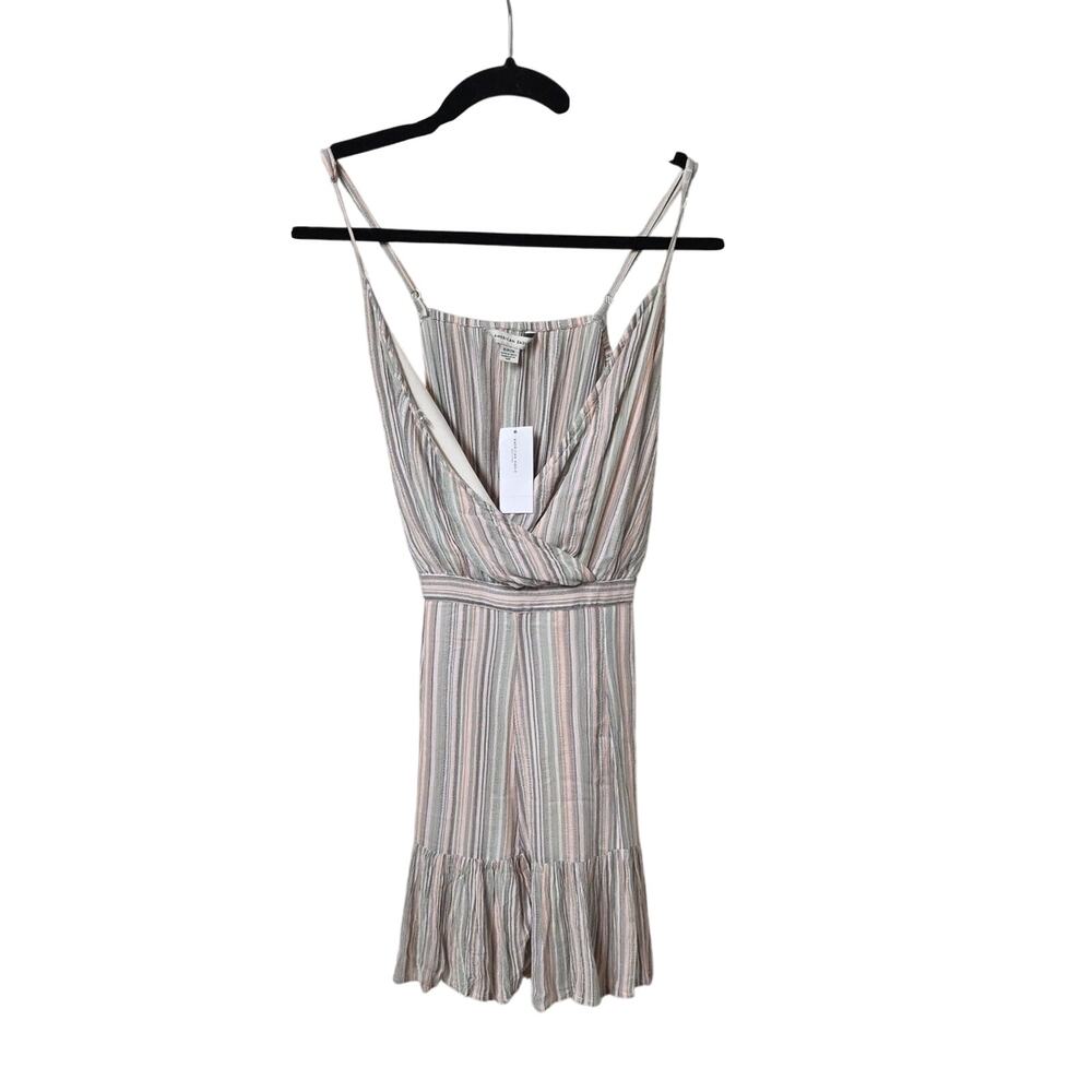 American Eagle Outfitters Striped Shorts Romper Womens Size Small NWT
